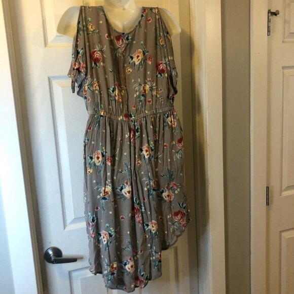 Torrid Floral Crinkled Gauze Tunic Size 00 Medium Large - Picture 6 of 11